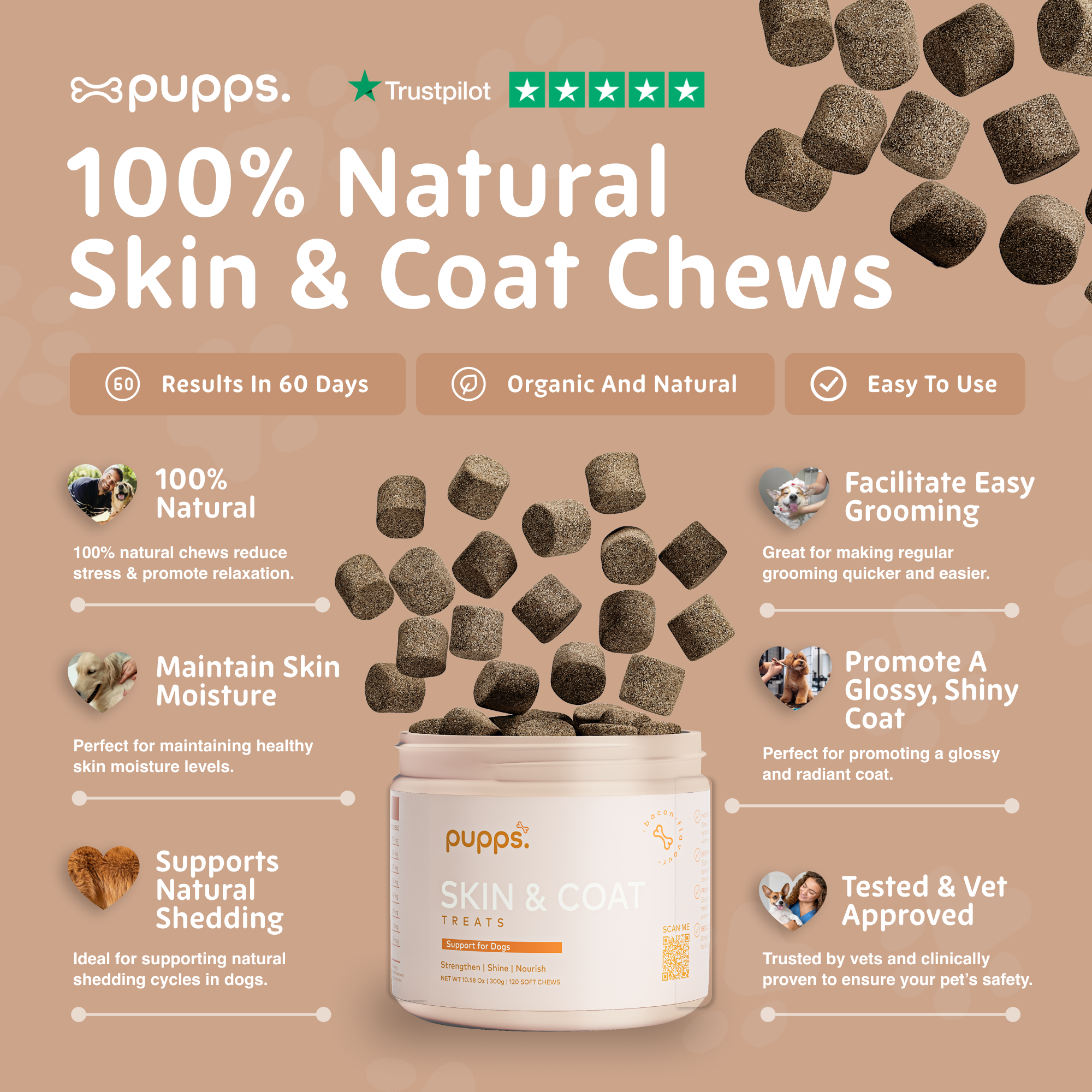 Skin & Coat Treats - Pupps